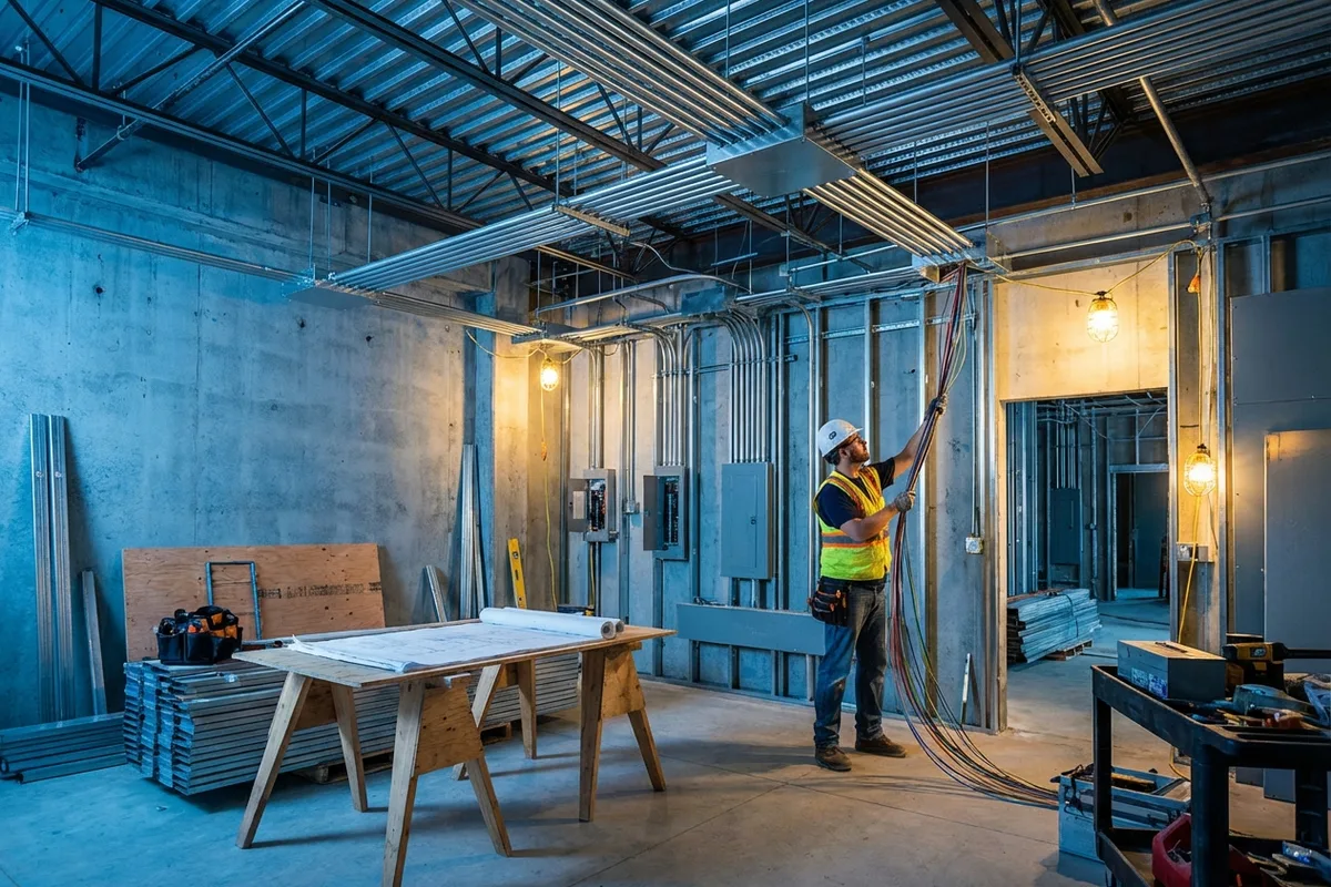 Commercial electrical buildout