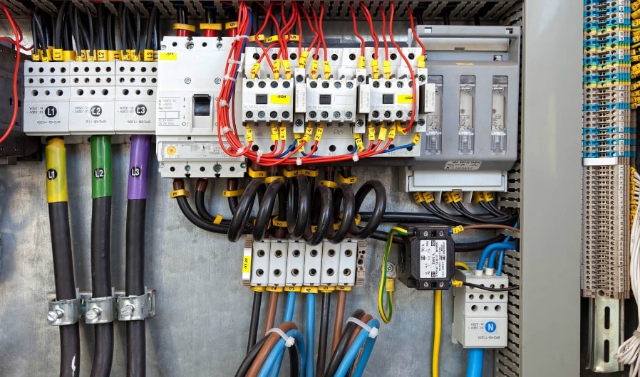Commercial equipment electrical wiring