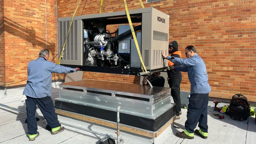 Home generator installation