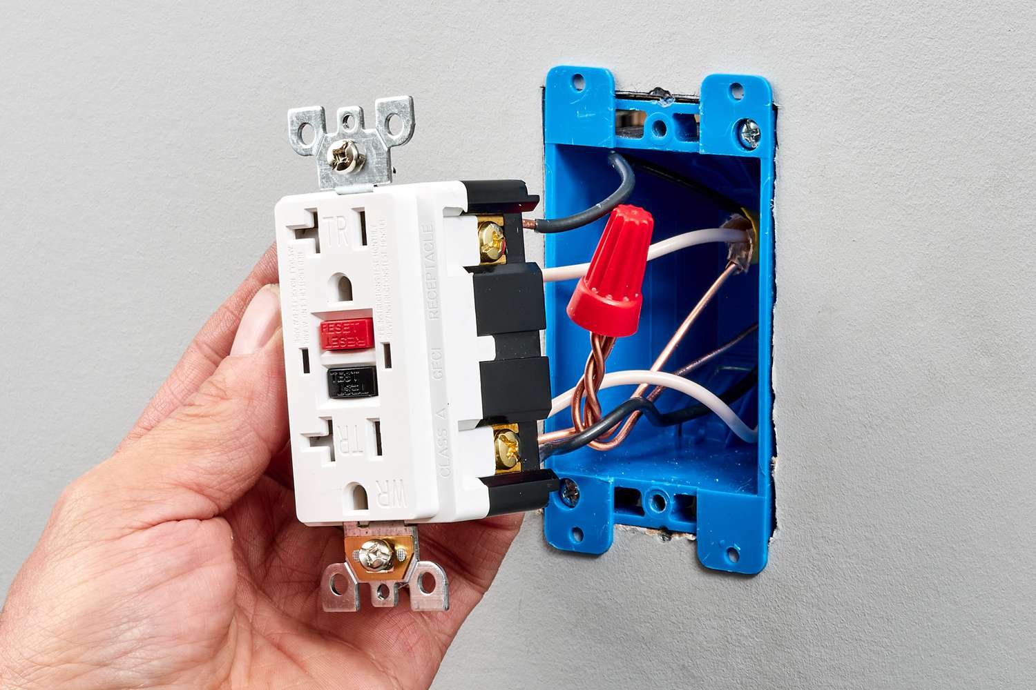 Outlet and switch installation